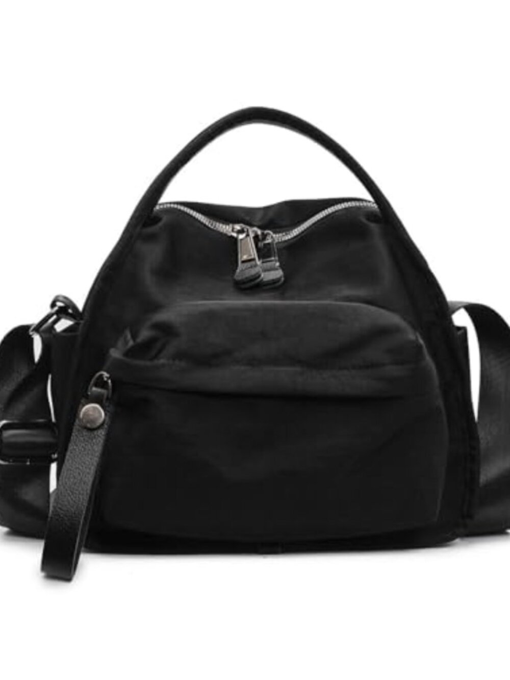 Nylon Crossbody Bag Adjustable Strap Multi-Pocket Travel Purse